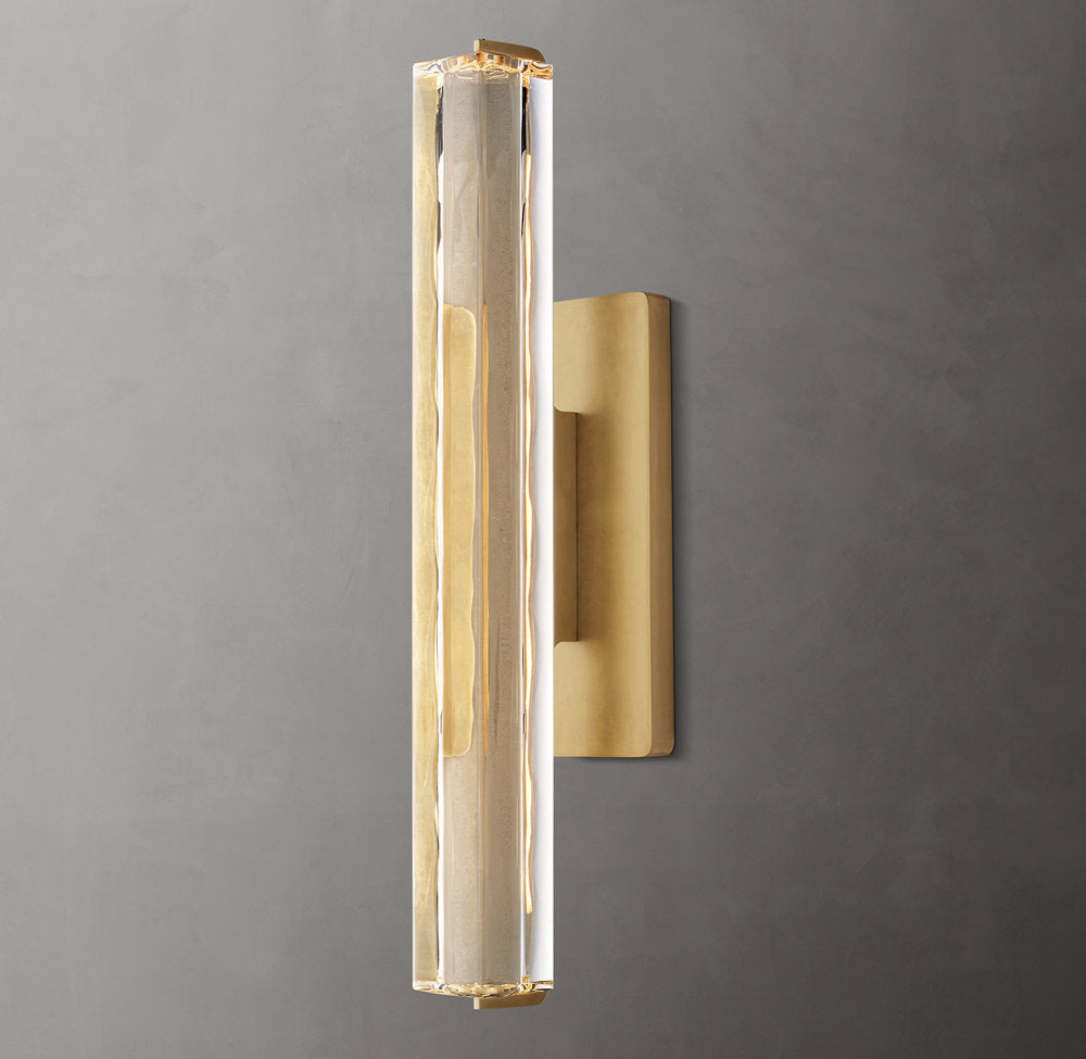 Audubon Crystal Single Wall Light 19 inch, Hardwired Wall Sconce, detail 8