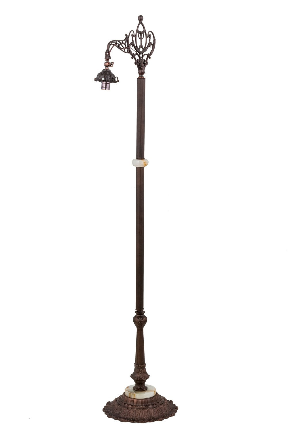 Peacock Feather 61 Inch 1-Light 61.00" Mahogany Bronze Table Lamp detail view 2