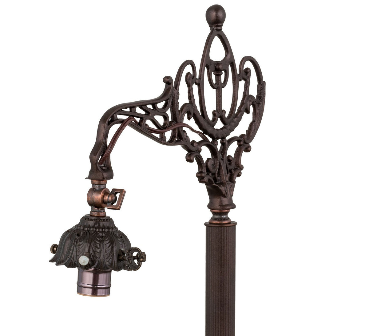 Peacock Feather 61 Inch 1-Light 61.00" Mahogany Bronze Table Lamp detail view 3