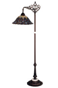 Peacock Feather 61 Inch 1-Light 61.00" Mahogany Bronze Table Lamp front view