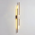 Axis Terra Wall Light, Hardwired Wall Sconce, Yellow Travertine, Dia 9cm x H 90cm