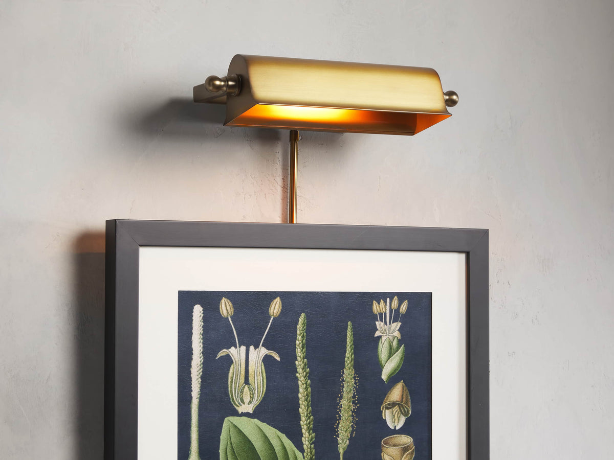 Metal Tremont Picture Light, Plug-In Wall Sconce, detail 6