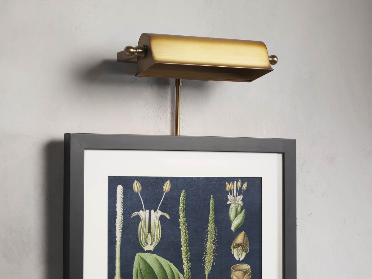 Metal Tremont Picture Light, Plug-In Wall Sconce, detail 2