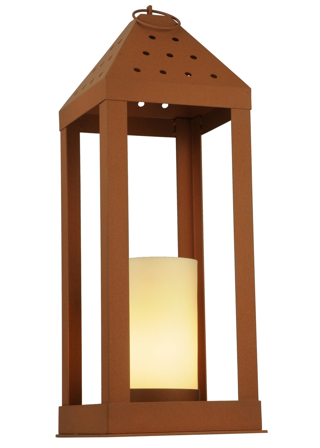 Curated Wigodsky Ark 31 Inch Accent Lamp 1-Light 31.25" Red Rust,Custom Table Lamp front view