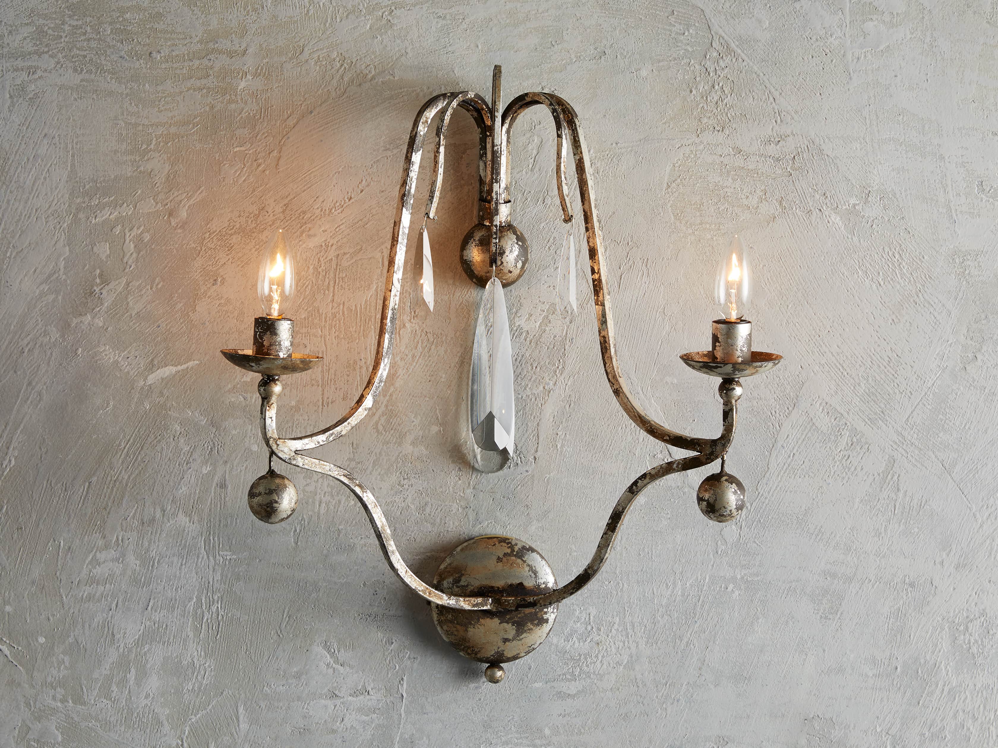 Bonita Wall Light, Bathroom Wall Sconce, Dimensions 18"
