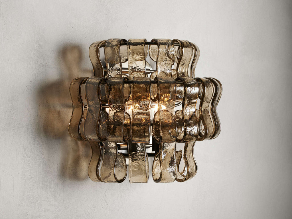 Ghiaccio Wall Light, Hardwired Wall Sconce, 75" d x 8.75" h