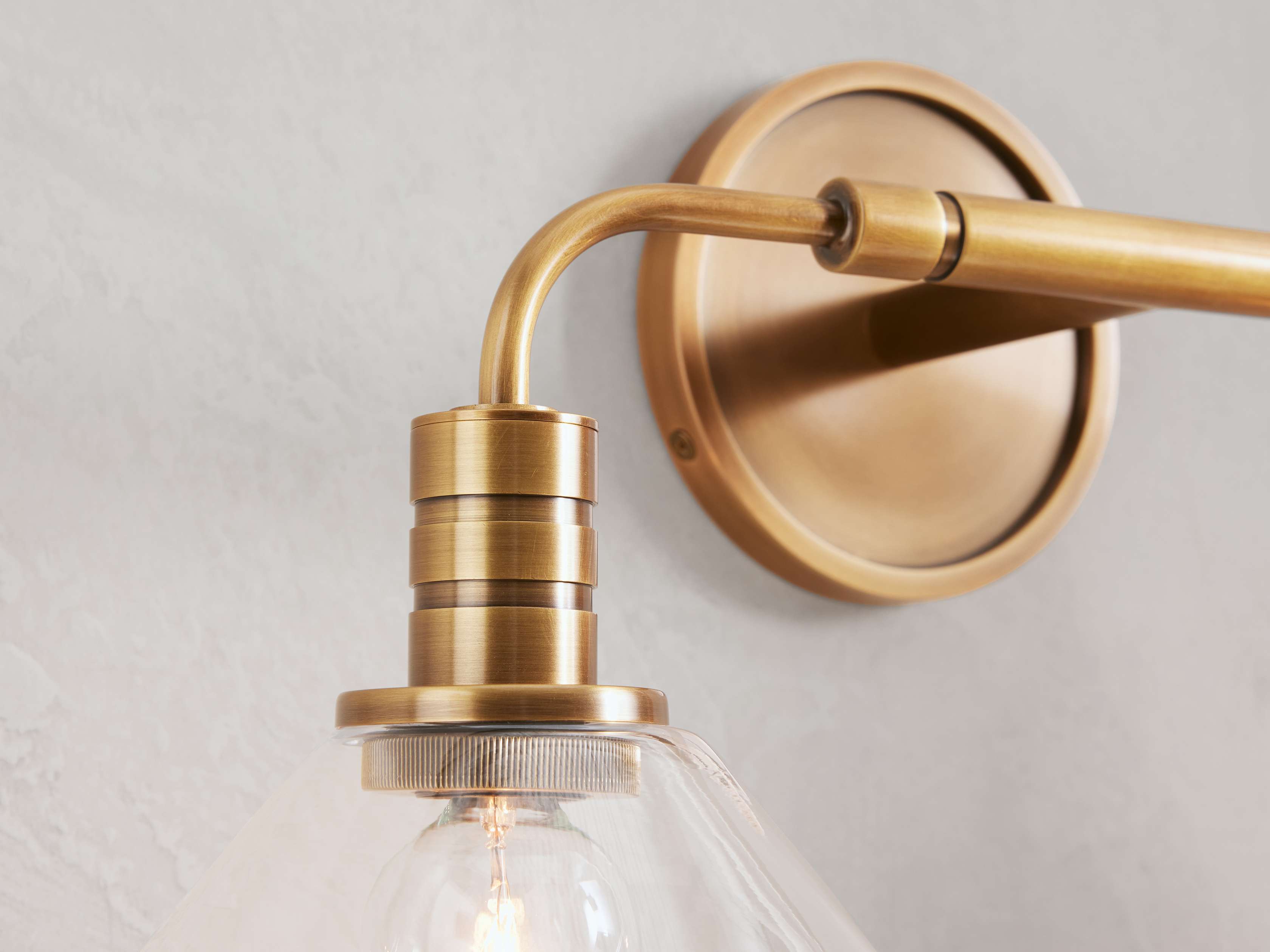 Theron Double Wall Light, Hardwired Wall Sconce, detail 4