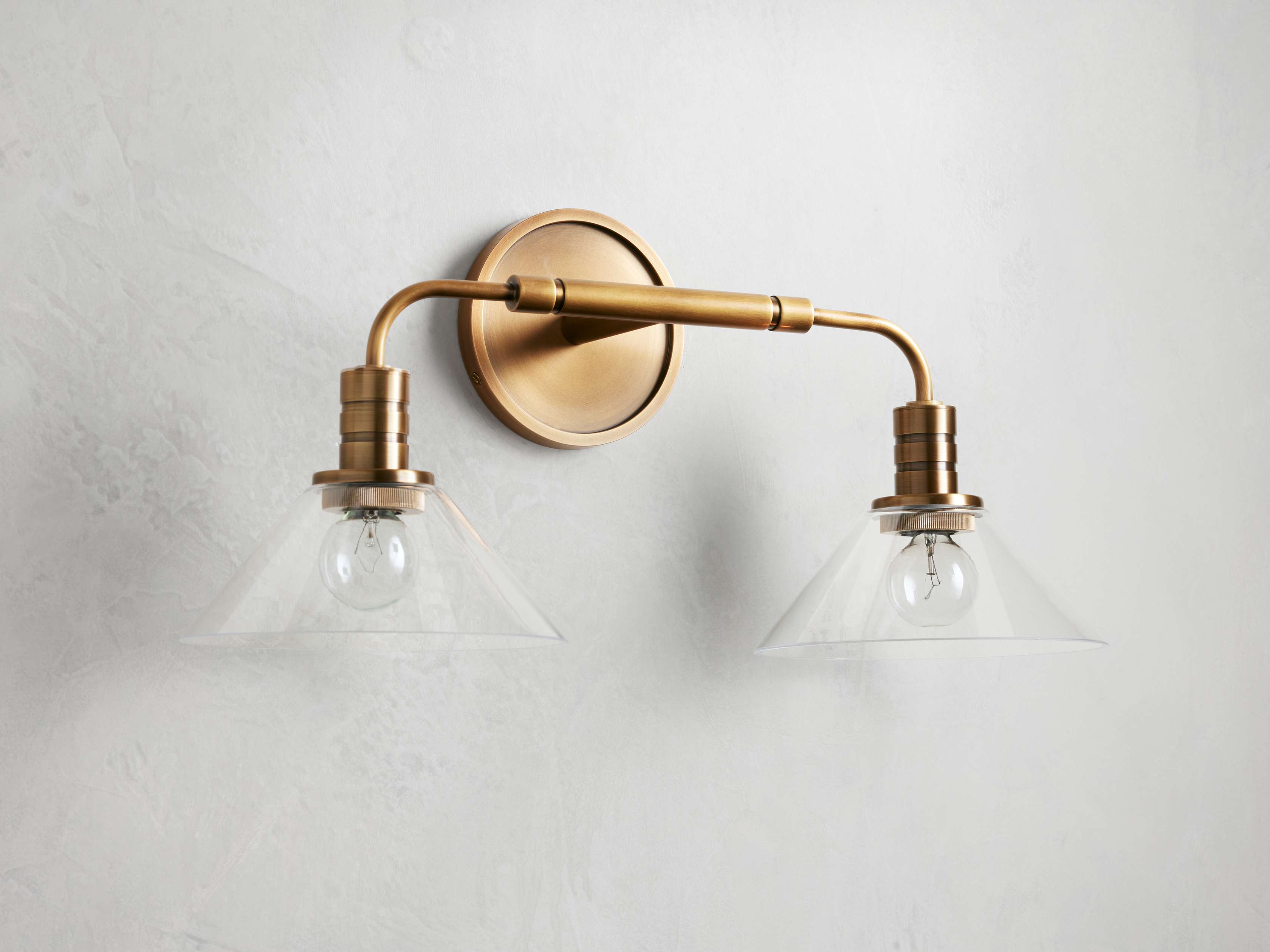 Theron Double Wall Light, Hardwired Wall Sconce, detail 3