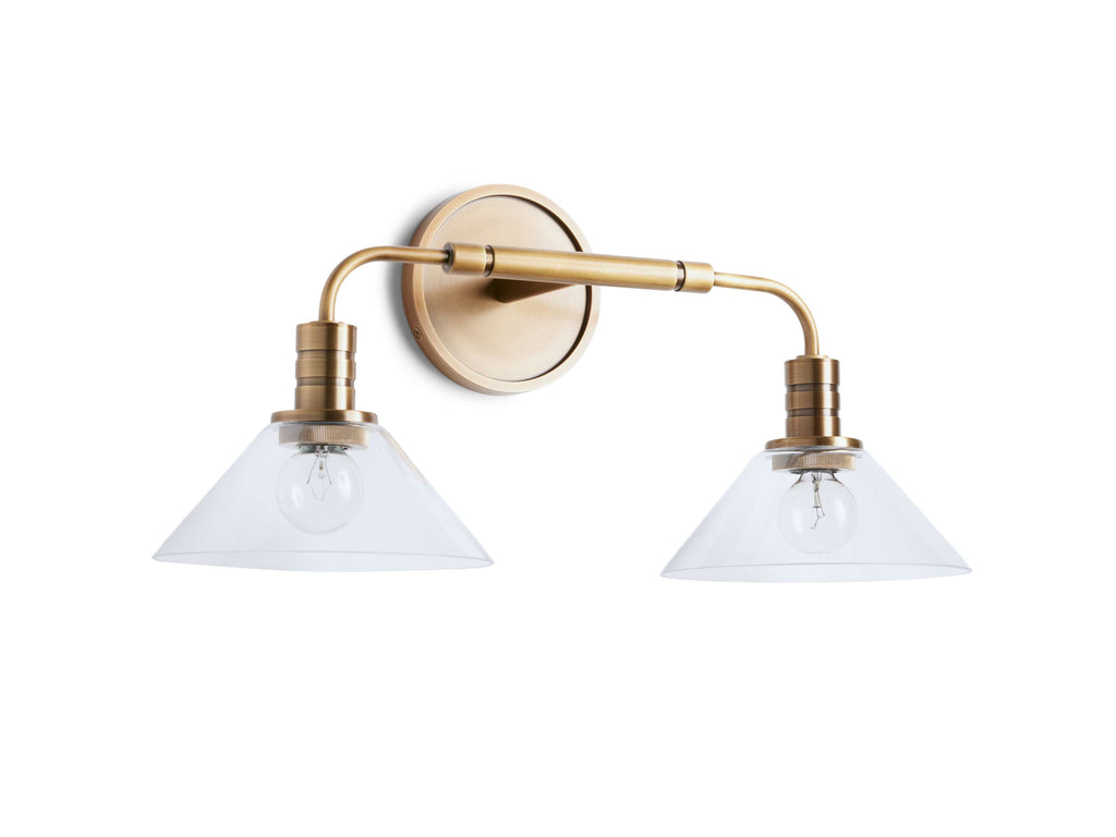 Theron Double Wall Light, Hardwired Wall Sconce, detail 5