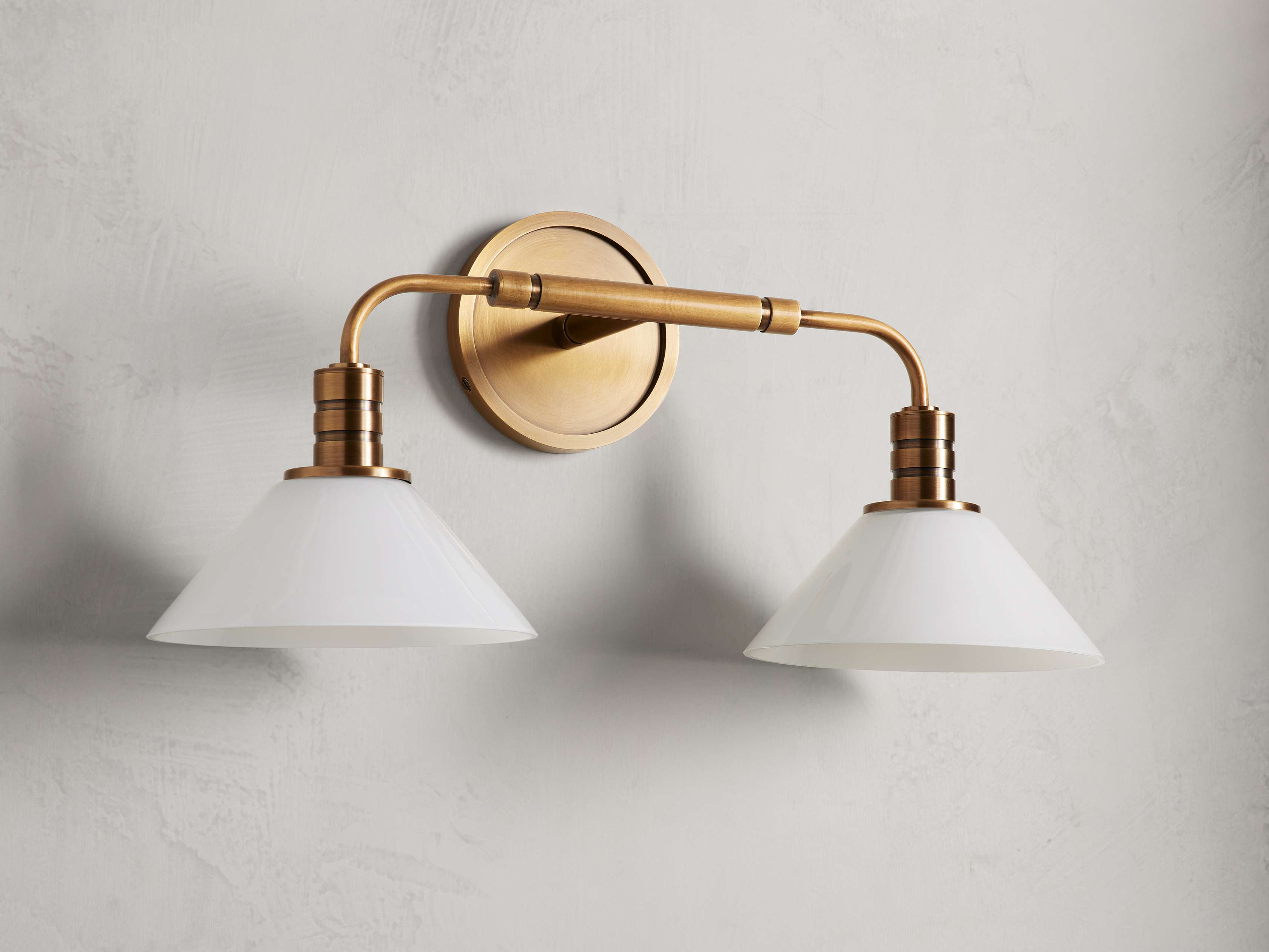 Theron Double Wall Light, Hardwired Wall Sconce, detail 6
