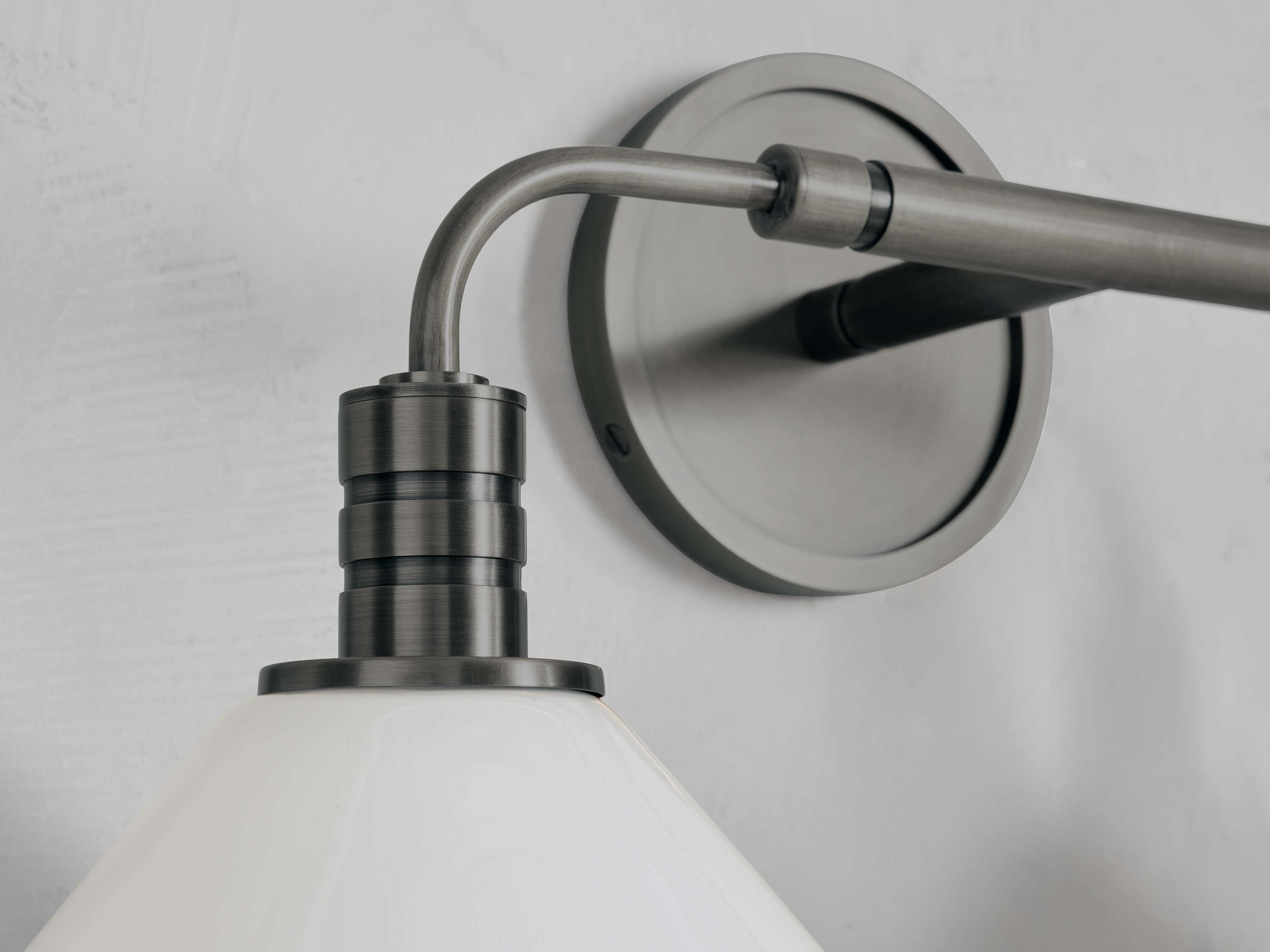 Theron Double Wall Light in Bronze, Hardwired Wall Sconce, detail 7