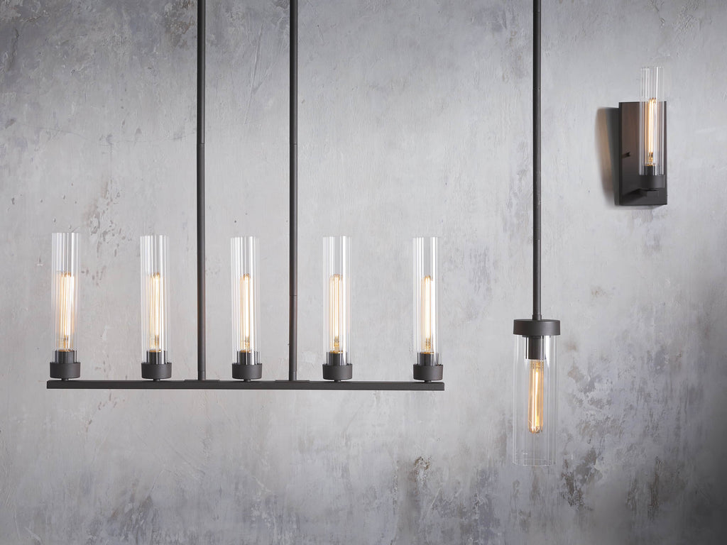 Andreas Wall Light in Bronze, Hardwired Wall Sconce, detail 9