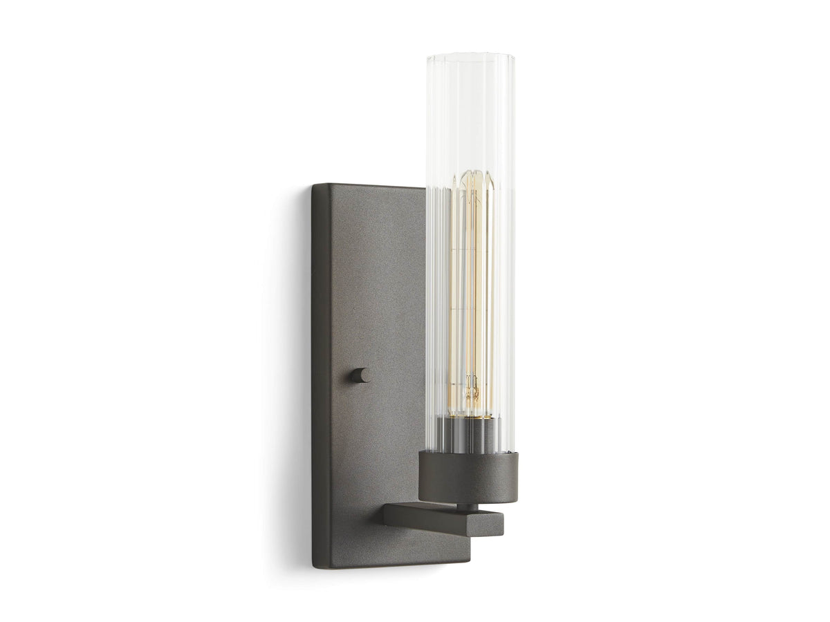 Andreas Wall Light in Bronze, Hardwired Wall Sconce, detail 6