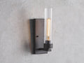 Andreas Wall Light in Bronze, Hardwired Wall Sconce, 4.5" w x 0.75" d x 13.5" h
