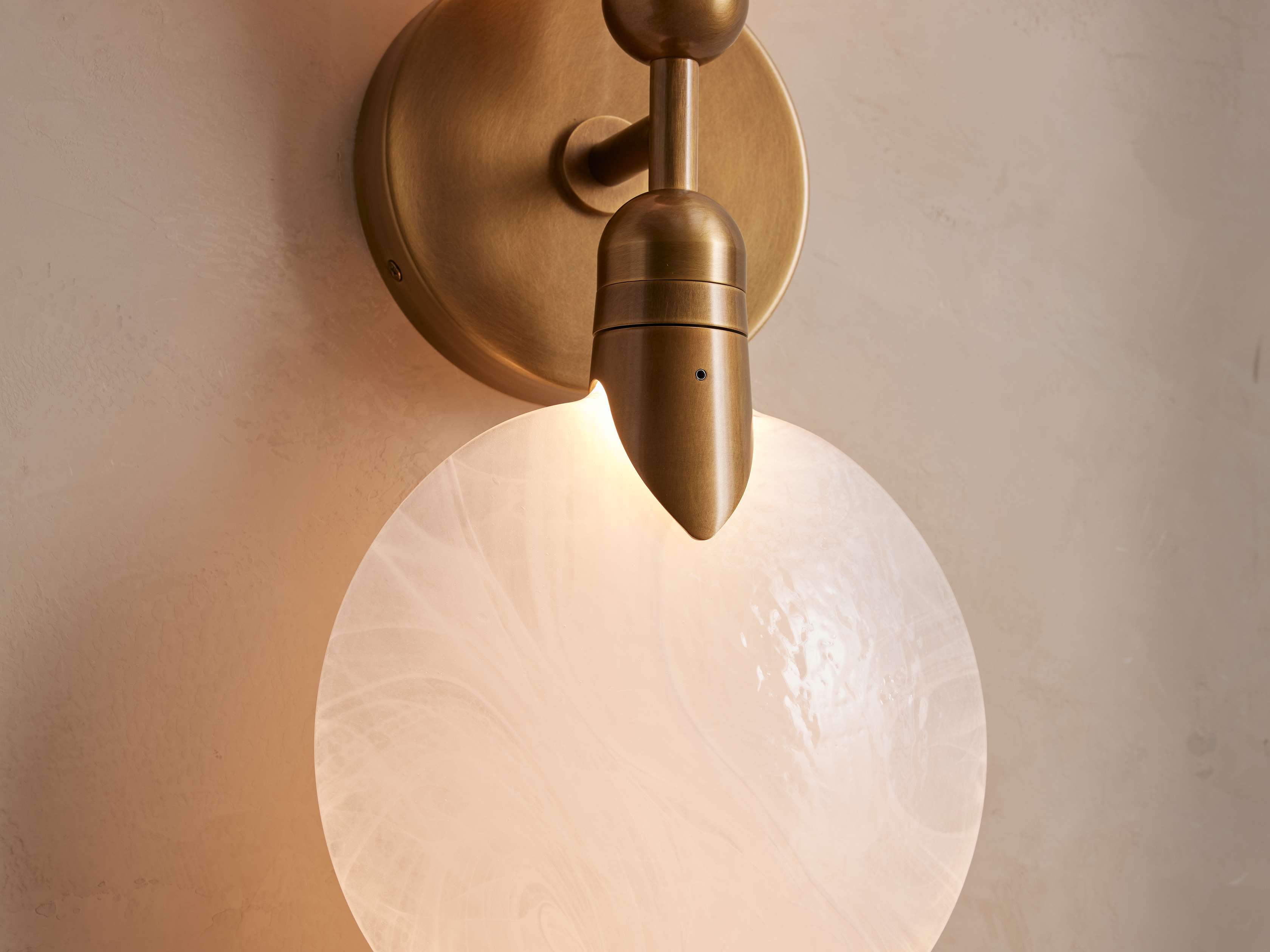 Lyla Double Wall Light, Hardwired Wall Sconce, detail 4