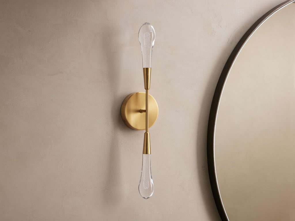 Soltaire Double Wall Light, Hardwired Wall Sconce, detail 7