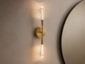 Soltaire Double Wall Light, Hardwired Wall Sconce, Dimensions 5"