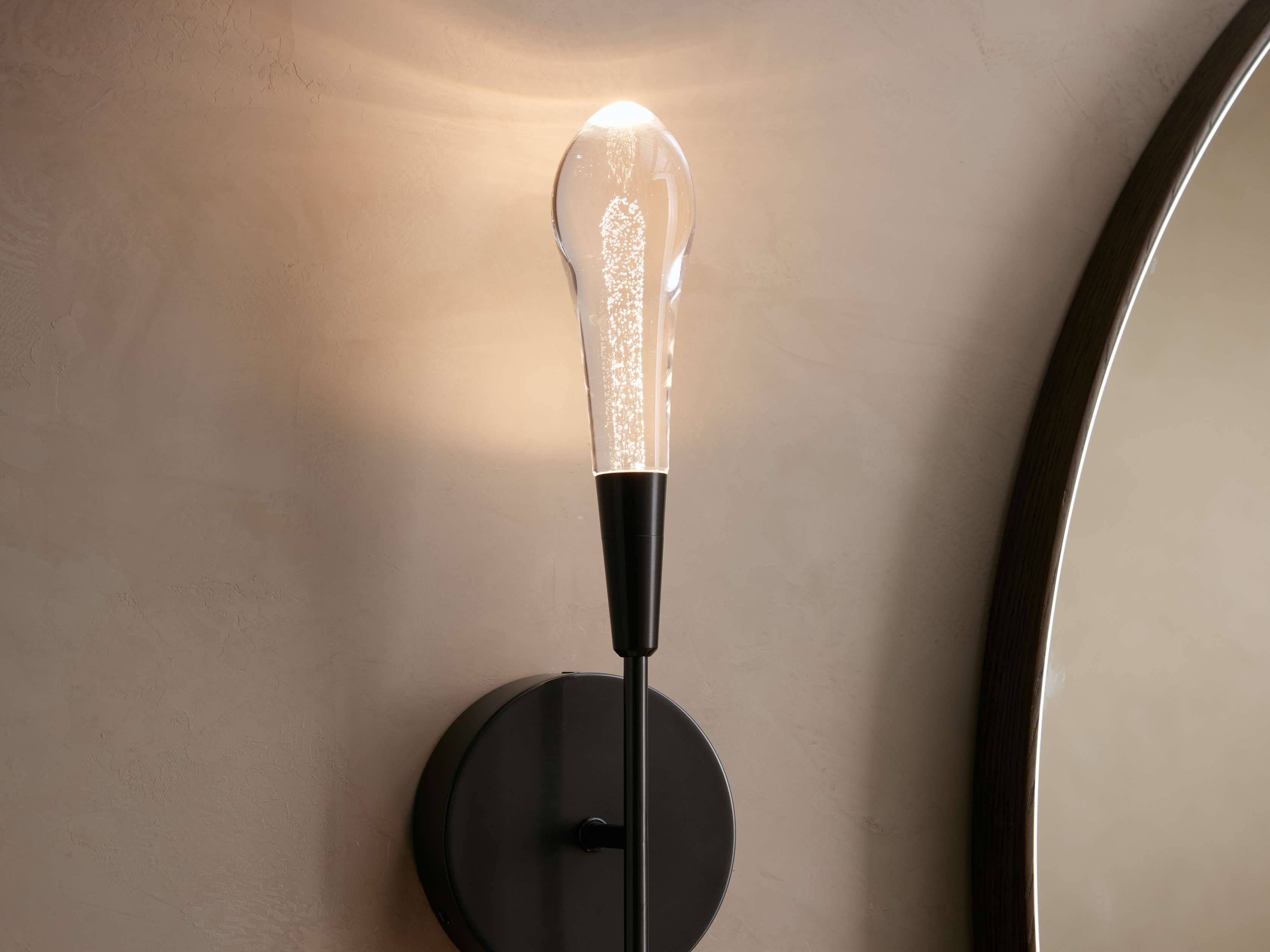 Soltaire Double Wall Light, Hardwired Wall Sconce, detail 11