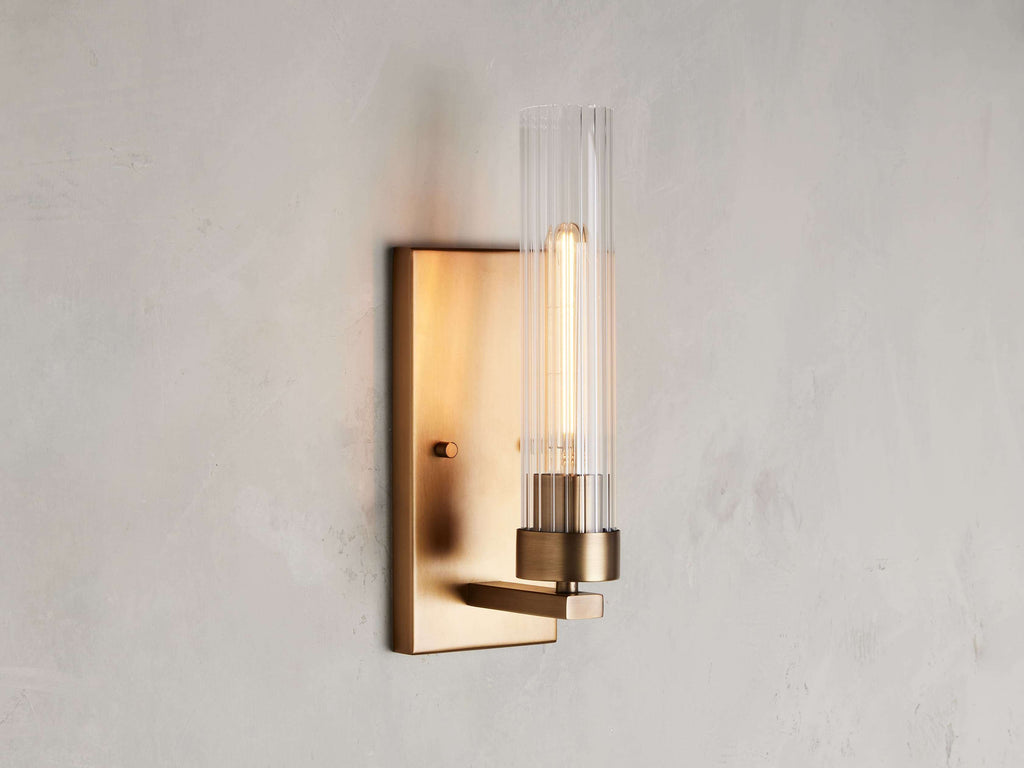 Andreas Wall Light, Hardwired Wall Sconce, 4.5" w x 0.75" d x 13.5" h