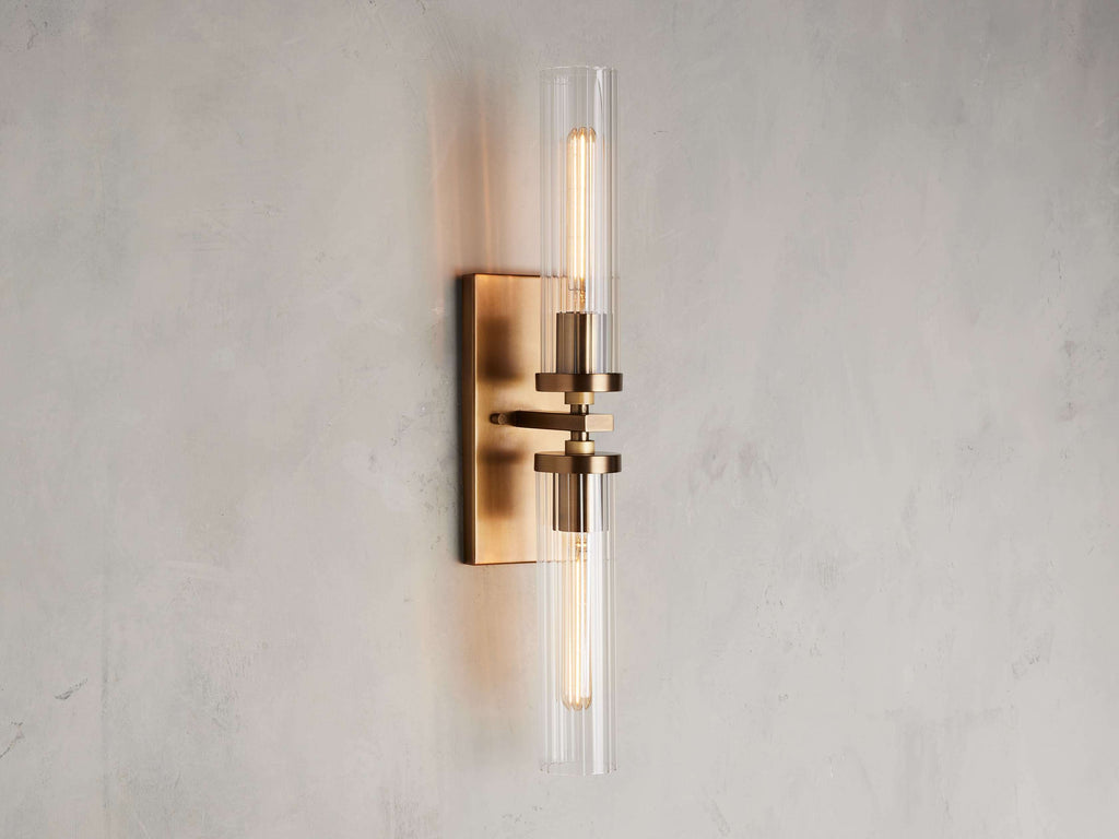 Andreas Double Wall Light, Hardwired Wall Sconce, detail 4