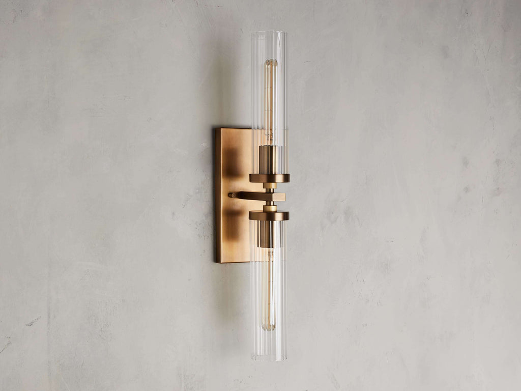 Andreas Double Wall Light, Hardwired Wall Sconce, detail 10