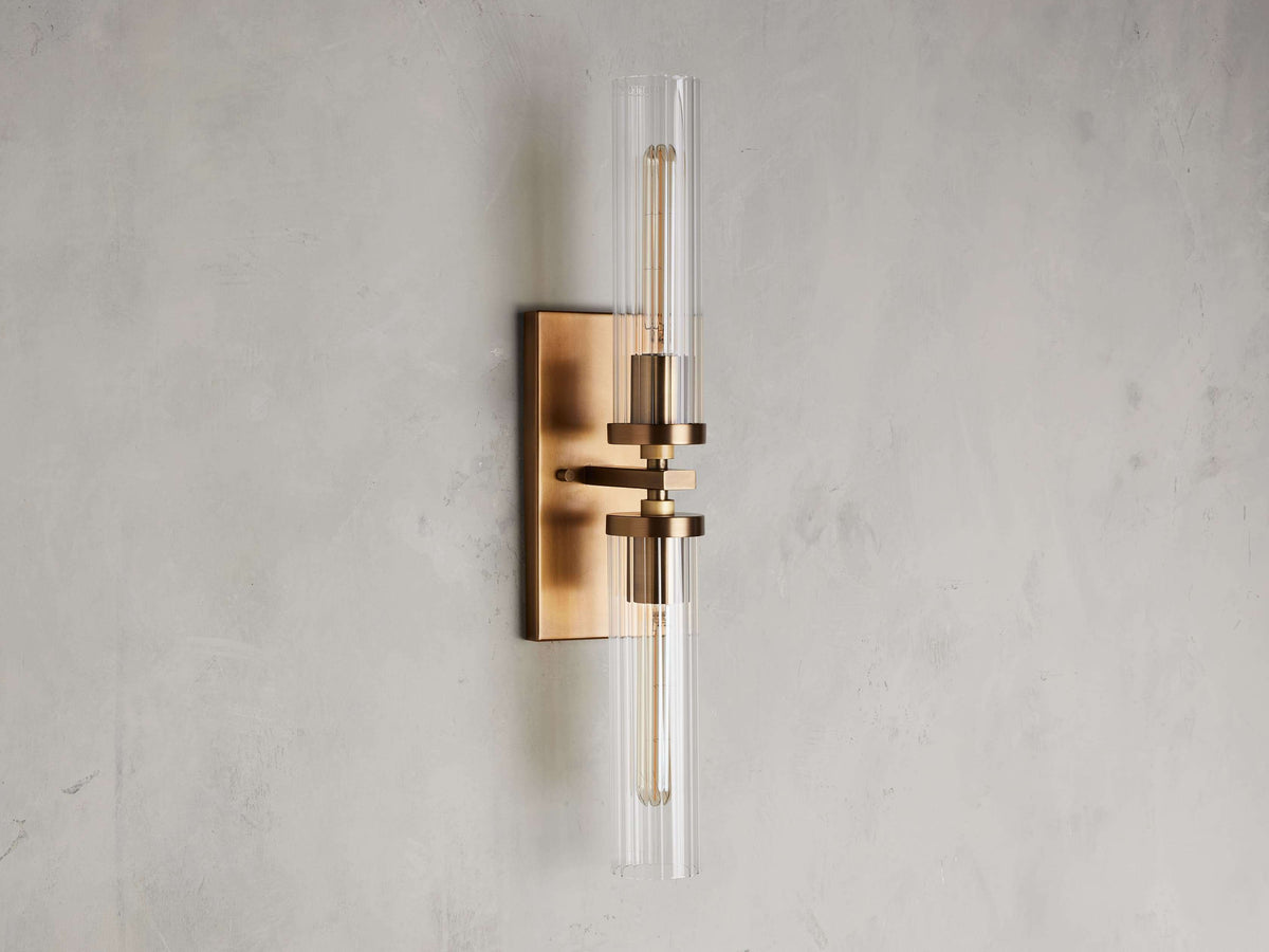 Andreas Double Wall Light, Hardwired Wall Sconce, detail 10