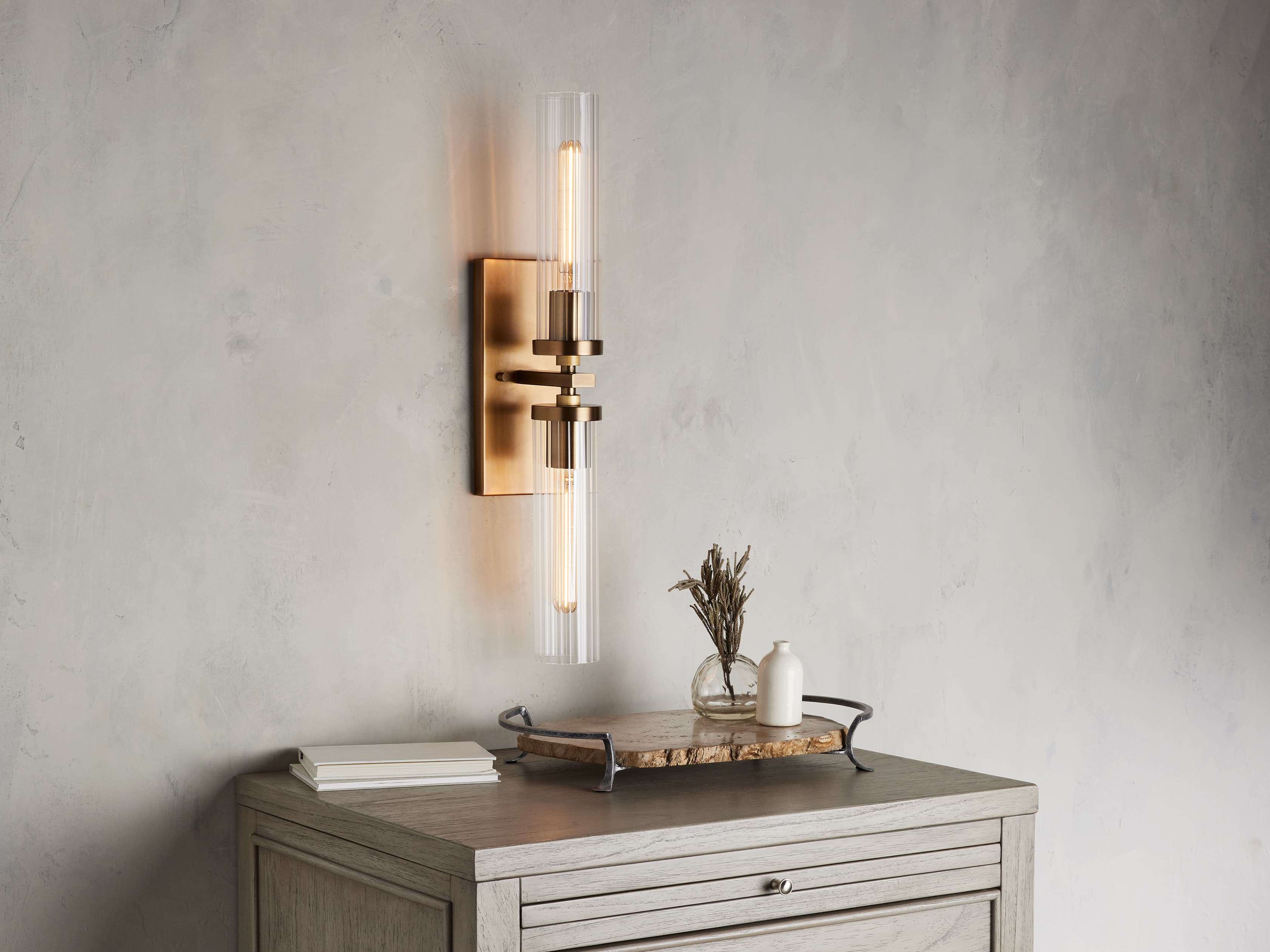 Andreas Double Wall Light, Hardwired Wall Sconce, detail 9