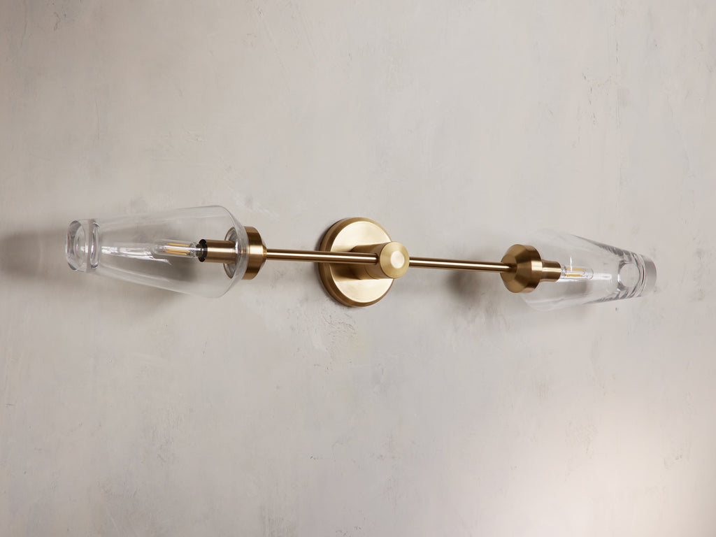 Arrow Double Wall Light, Hardwired Wall Sconce, detail 7