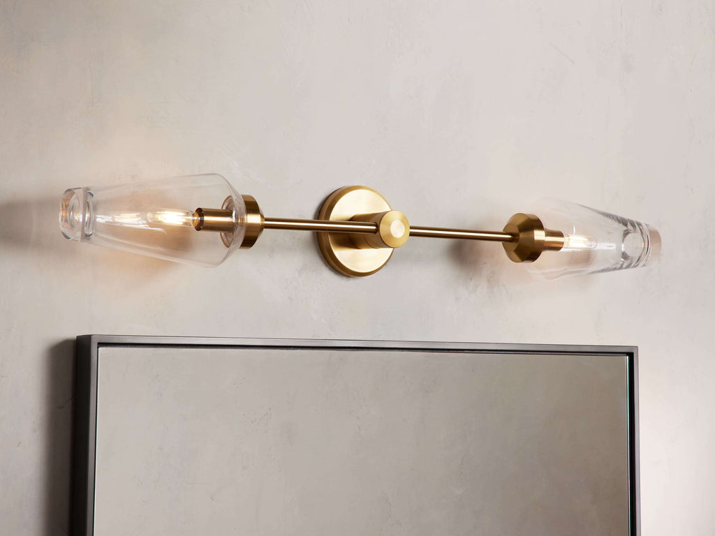 Arrow Double Wall Light, Hardwired Wall Sconce, detail 4