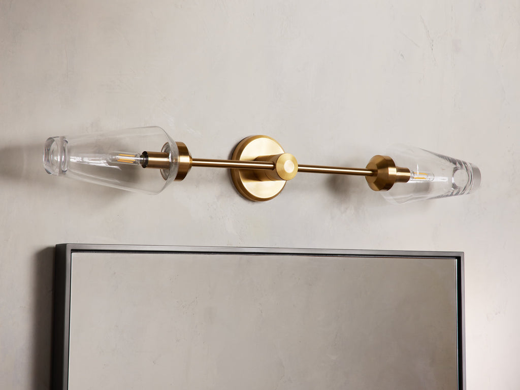 Arrow Double Wall Light, Hardwired Wall Sconce, detail 6