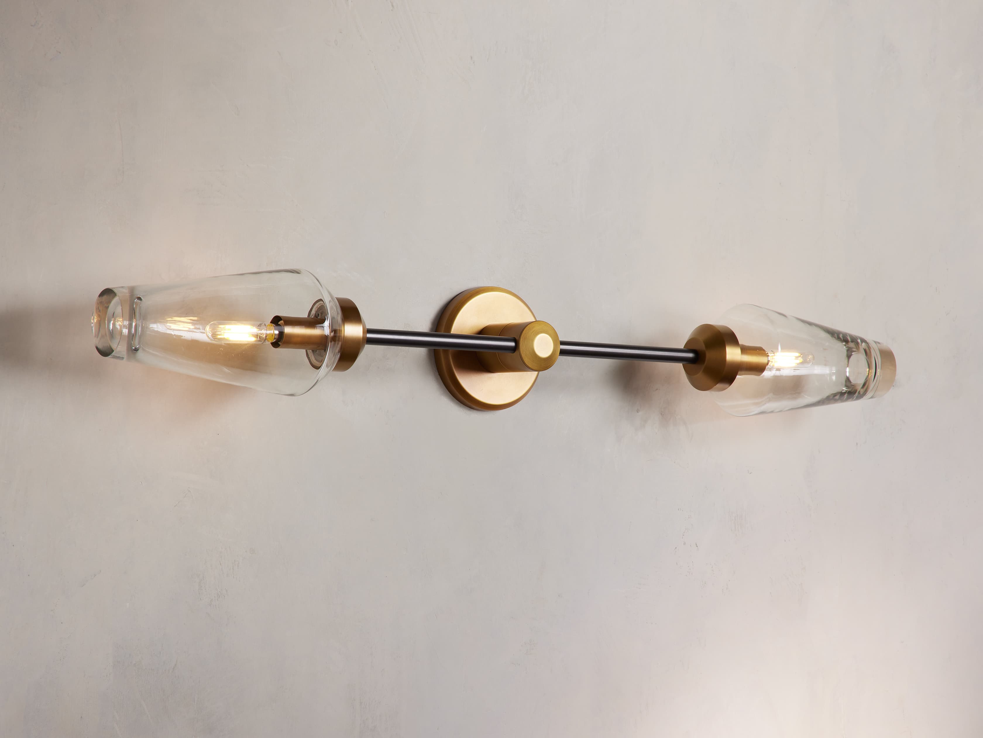 Arrow Double Wall Light, Hardwired Wall Sconce, detail 3