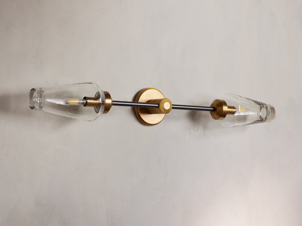 Arrow Double Wall Light, Hardwired Wall Sconce, detail 9