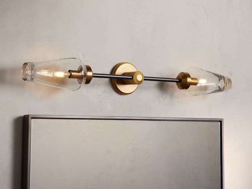 Arrow Double Wall Light, Hardwired Wall Sconce, detail 2