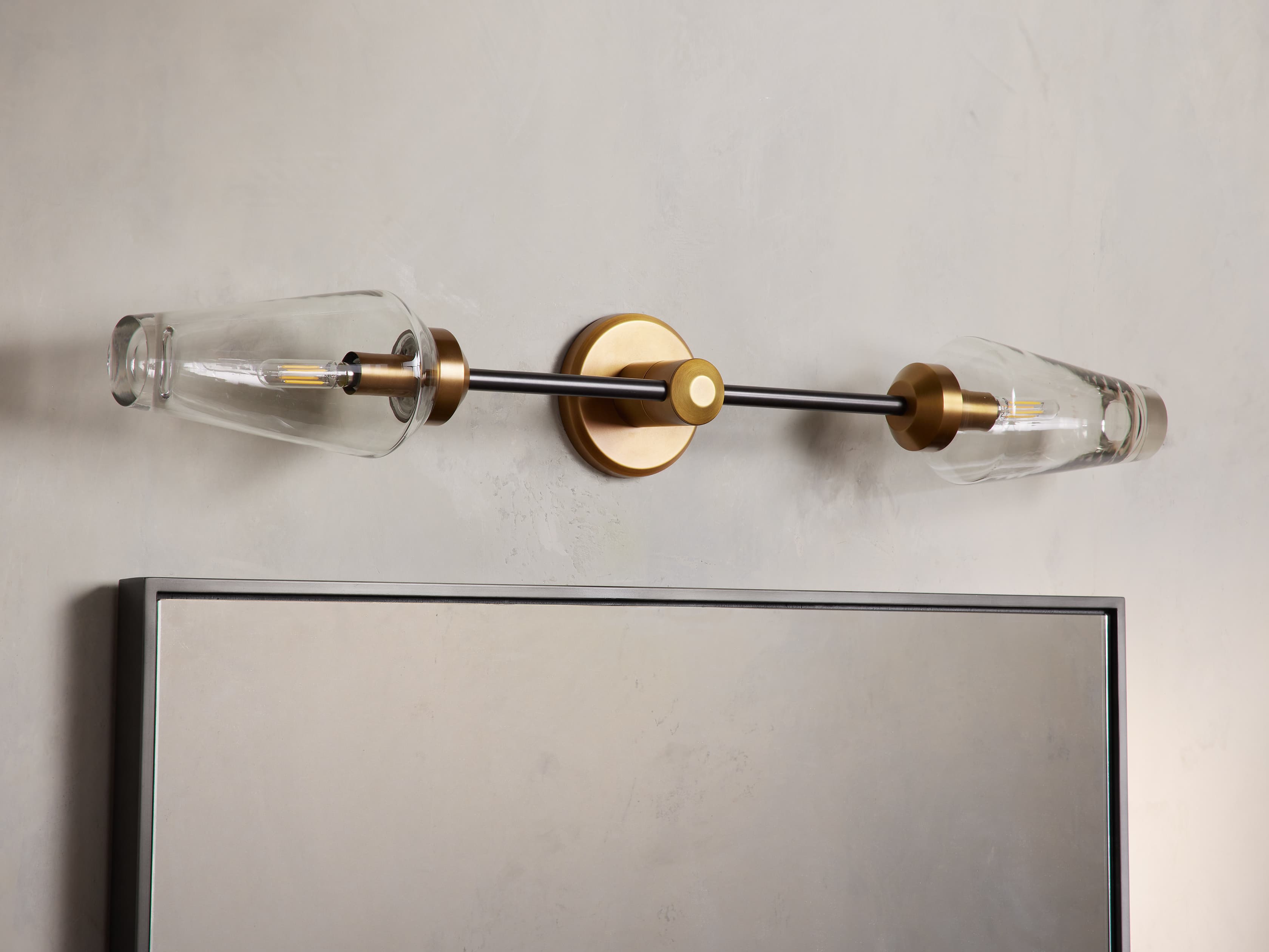 Arrow Double Wall Light, Hardwired Wall Sconce, detail 8
