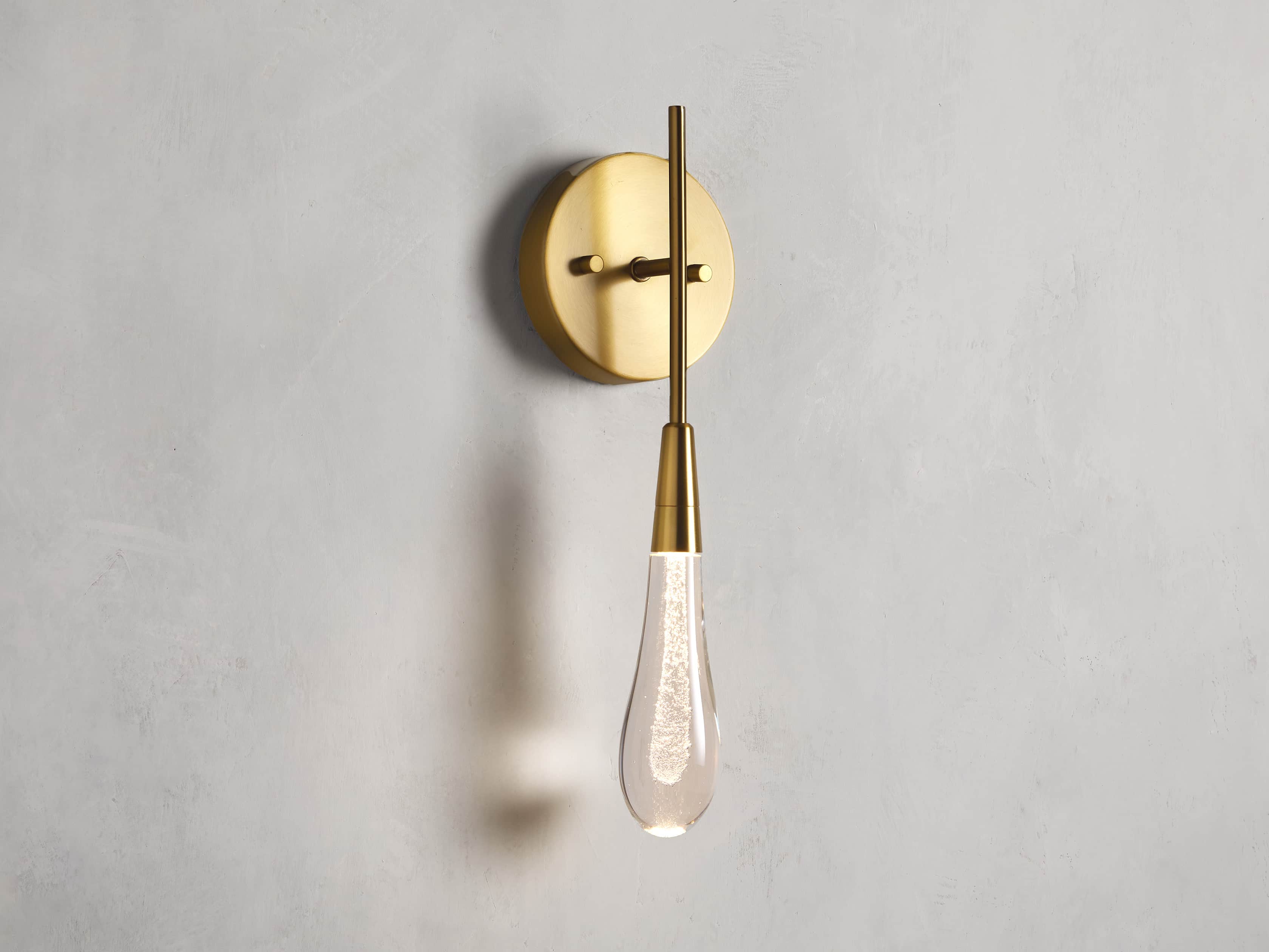 Soltaire Wall Light, Hardwired Wall Sconce, Dimensions 5"
