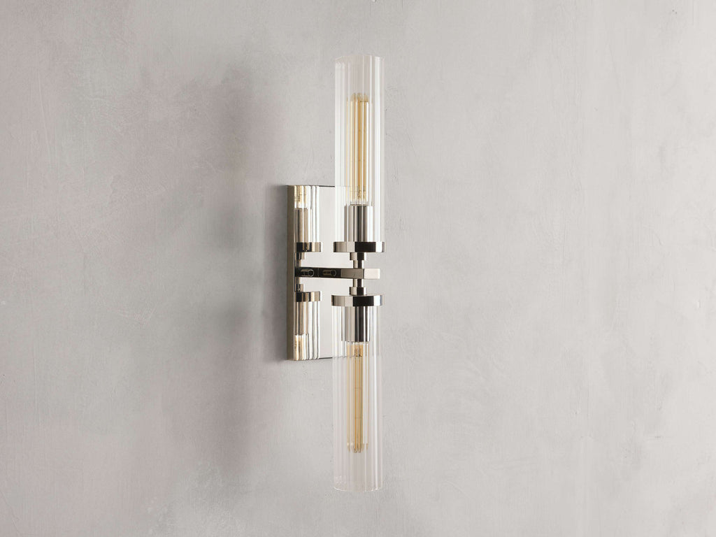 Andreas Double Wall Light, Hardwired Wall Sconce, detail 6