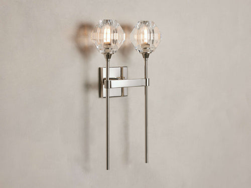 Amoroso Double Wall Light, Hardwired Wall Sconce, detail 2