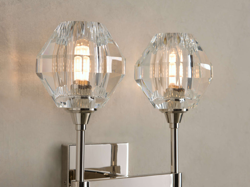 Amoroso Double Wall Light, Hardwired Wall Sconce, detail 6
