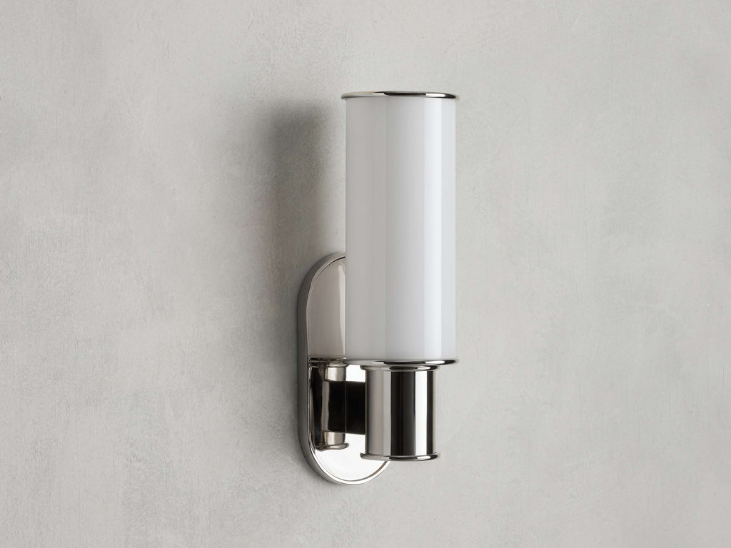 Harlin Wall Light in Milk, Hardwired Wall Sconce, detail 4
