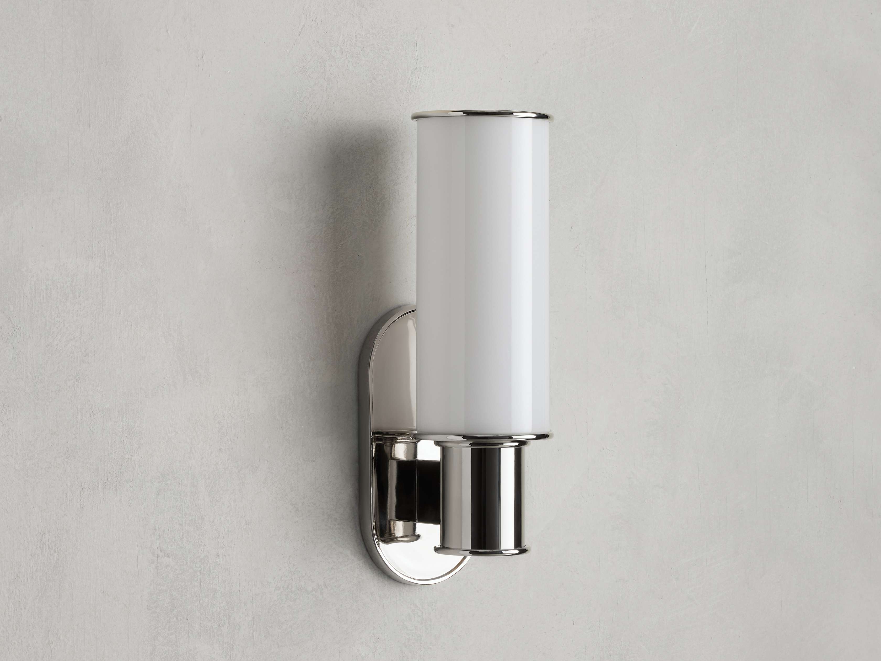 Harlin Wall Light in Milk, Hardwired Wall Sconce, detail 4