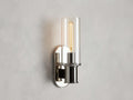 Harlin Wall Light in Clear, Hardwired Wall Sconce, 4.25" w x 8.75" h