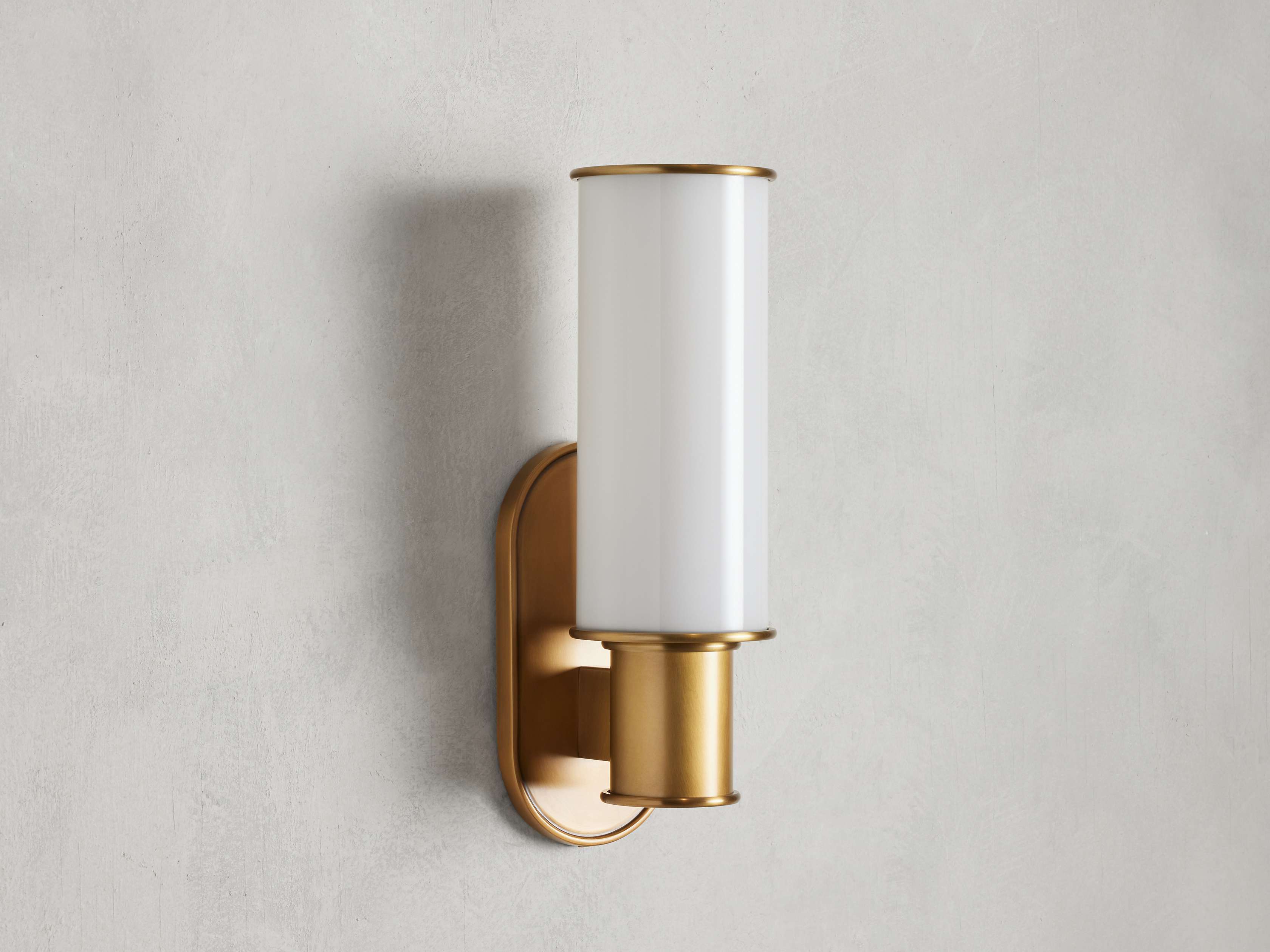 Harlin Wall Light in Milk, Hardwired Wall Sconce, detail 5