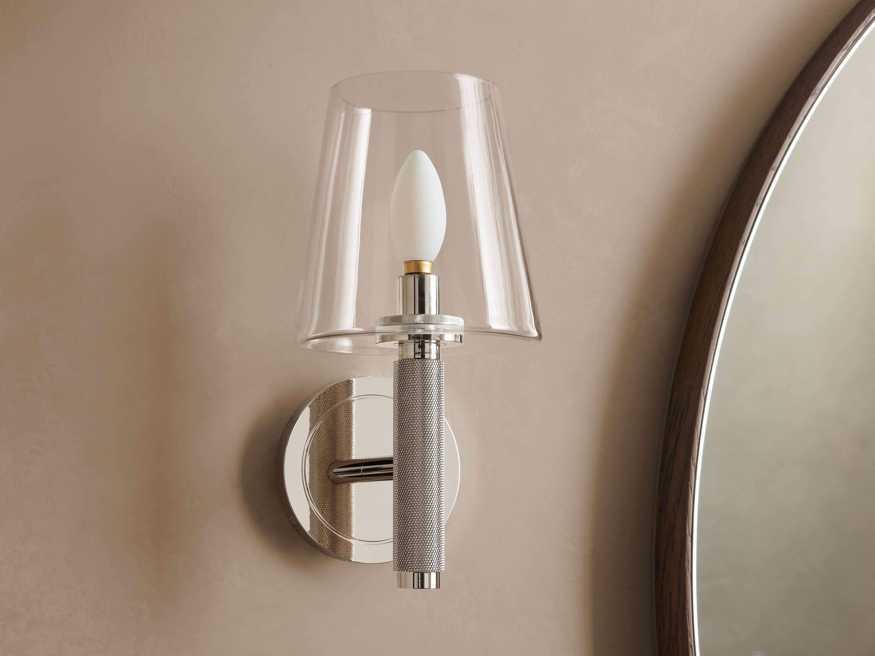 Monroe Wall Light, Hardwired Wall Sconce, detail 9