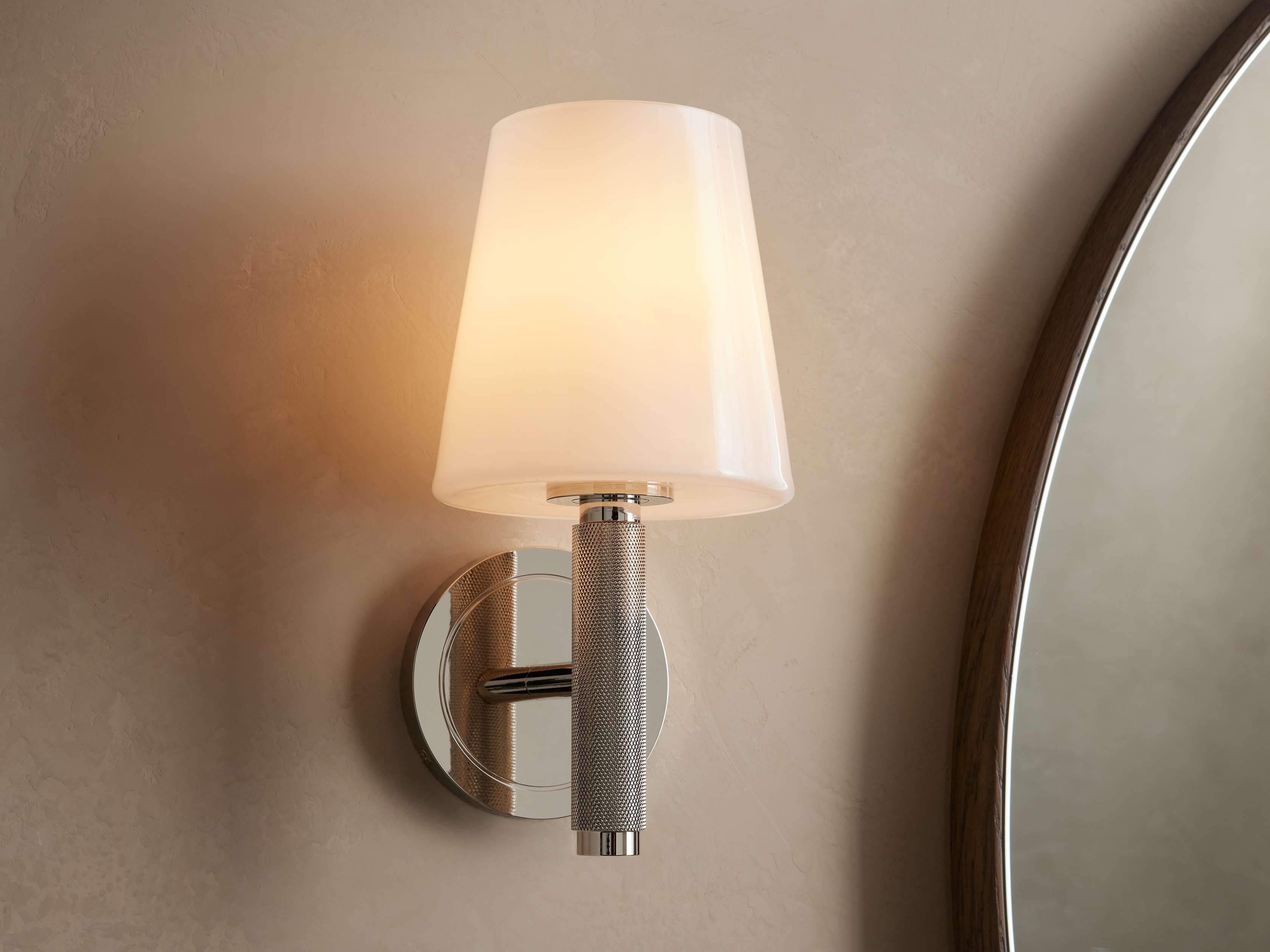 Monroe Wall Light, Hardwired Wall Sconce, detail 5
