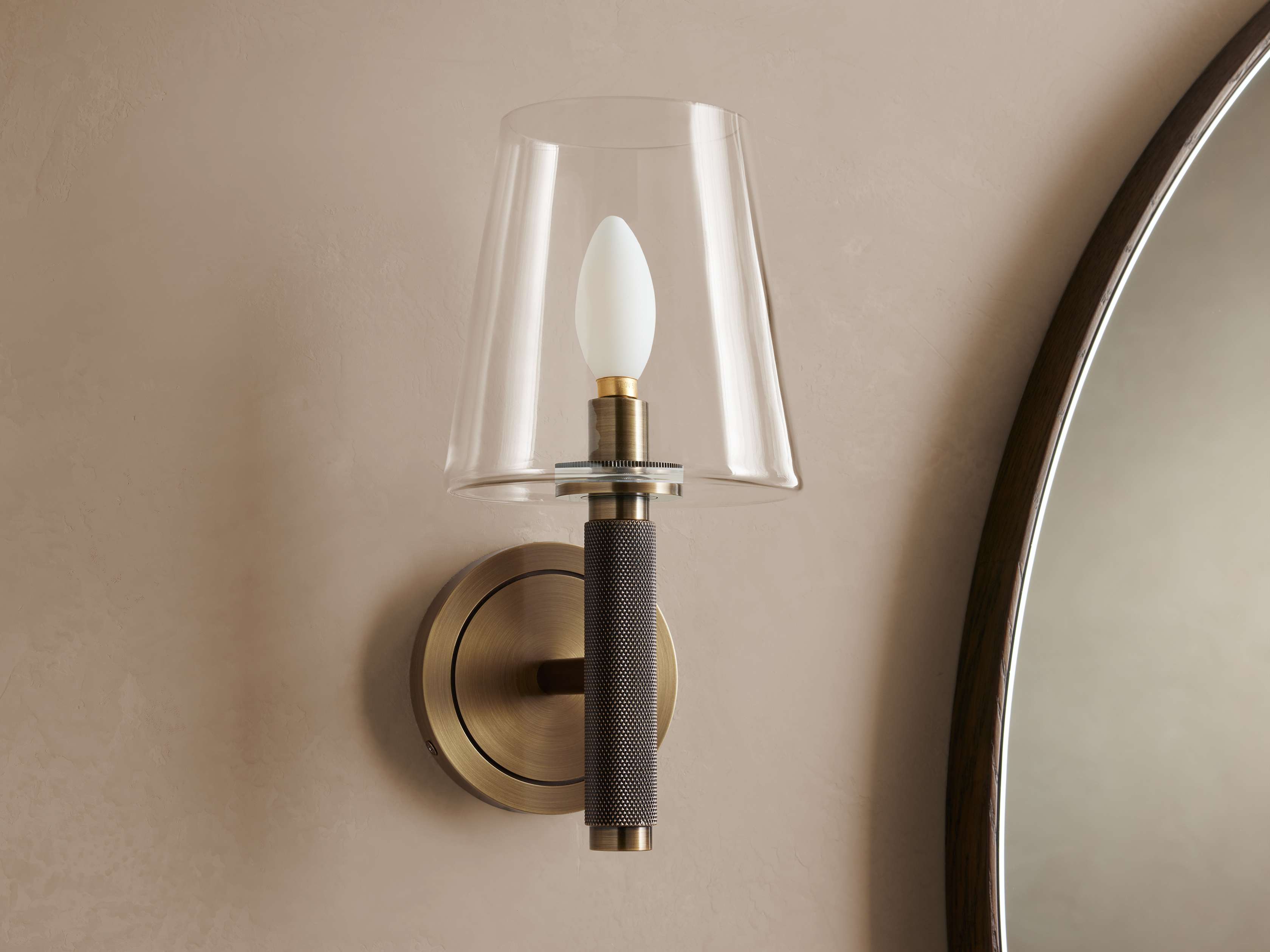 Monroe Wall Light, Hardwired Wall Sconce, detail 12