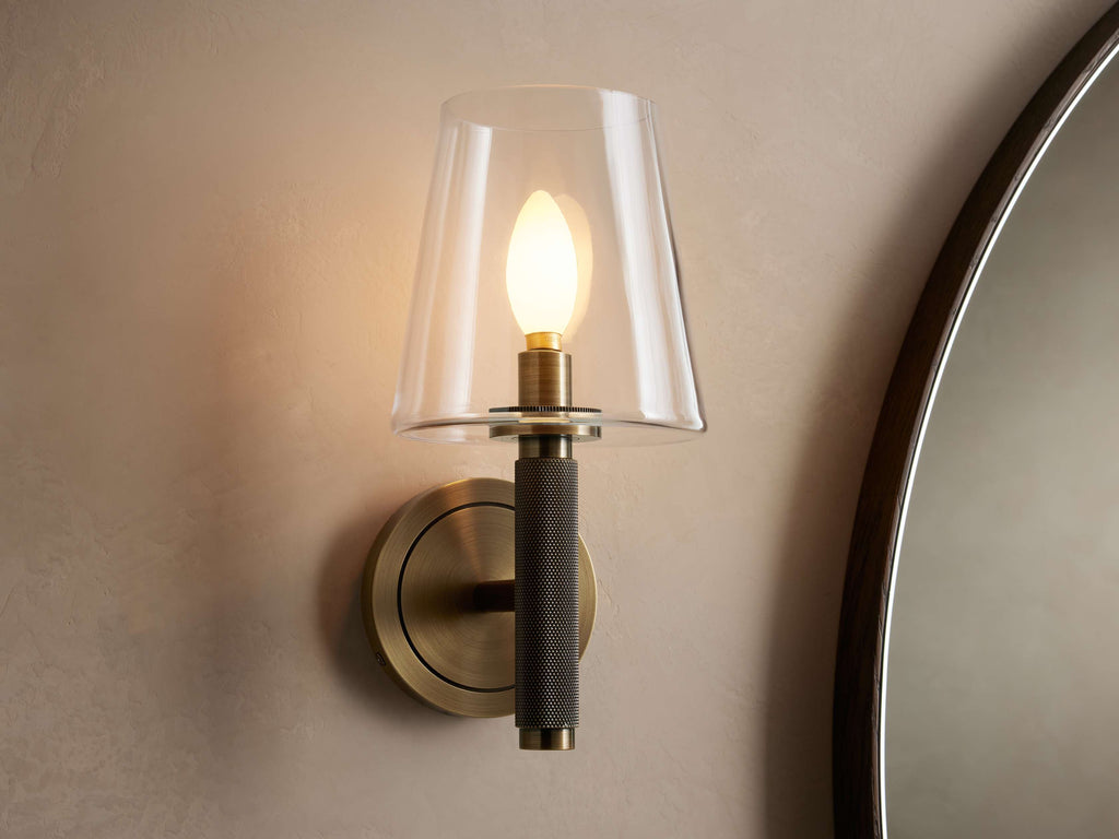 Monroe Wall Light, Hardwired Wall Sconce, detail 6