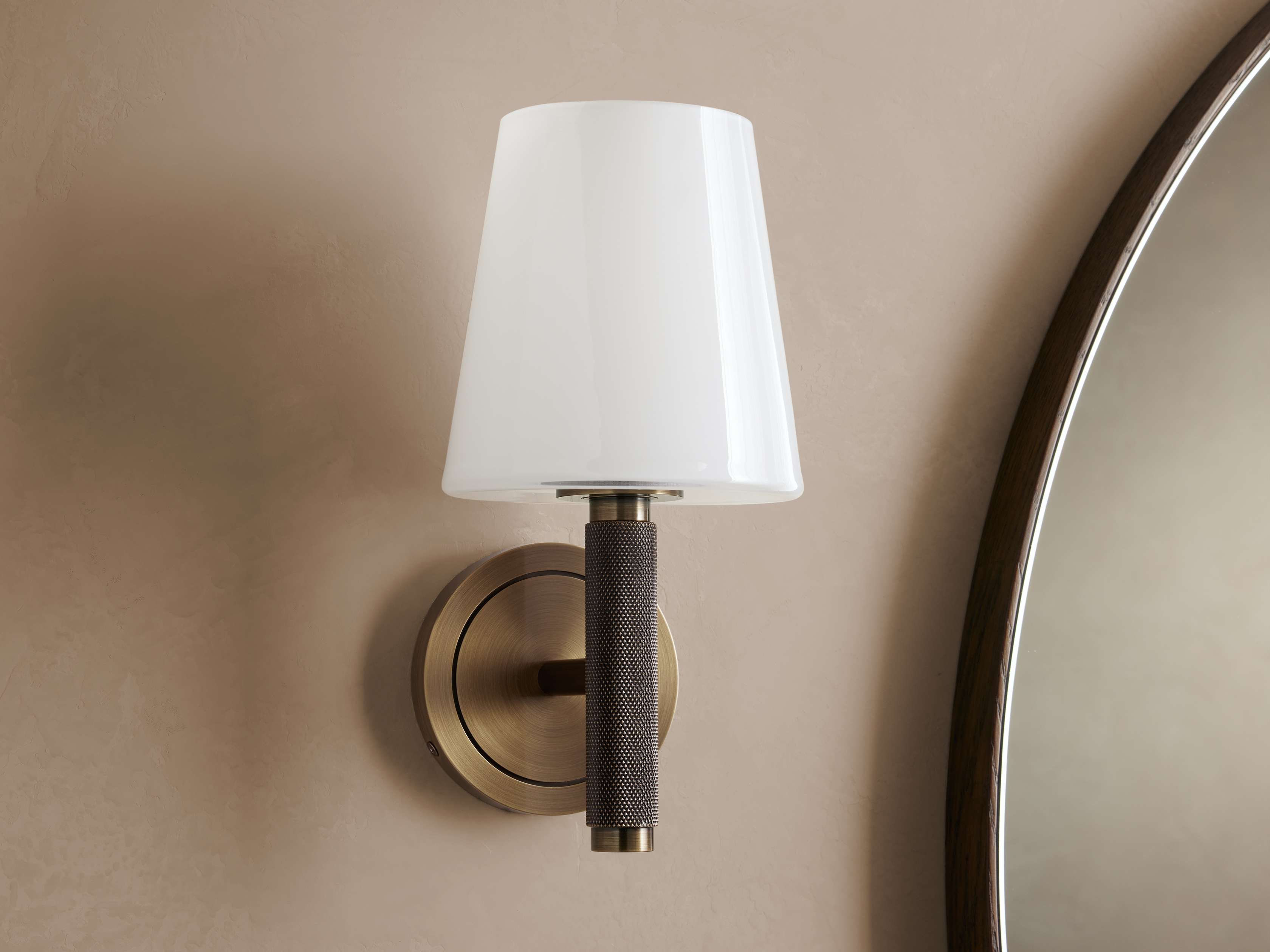 Monroe Wall Light, Hardwired Wall Sconce, detail 3