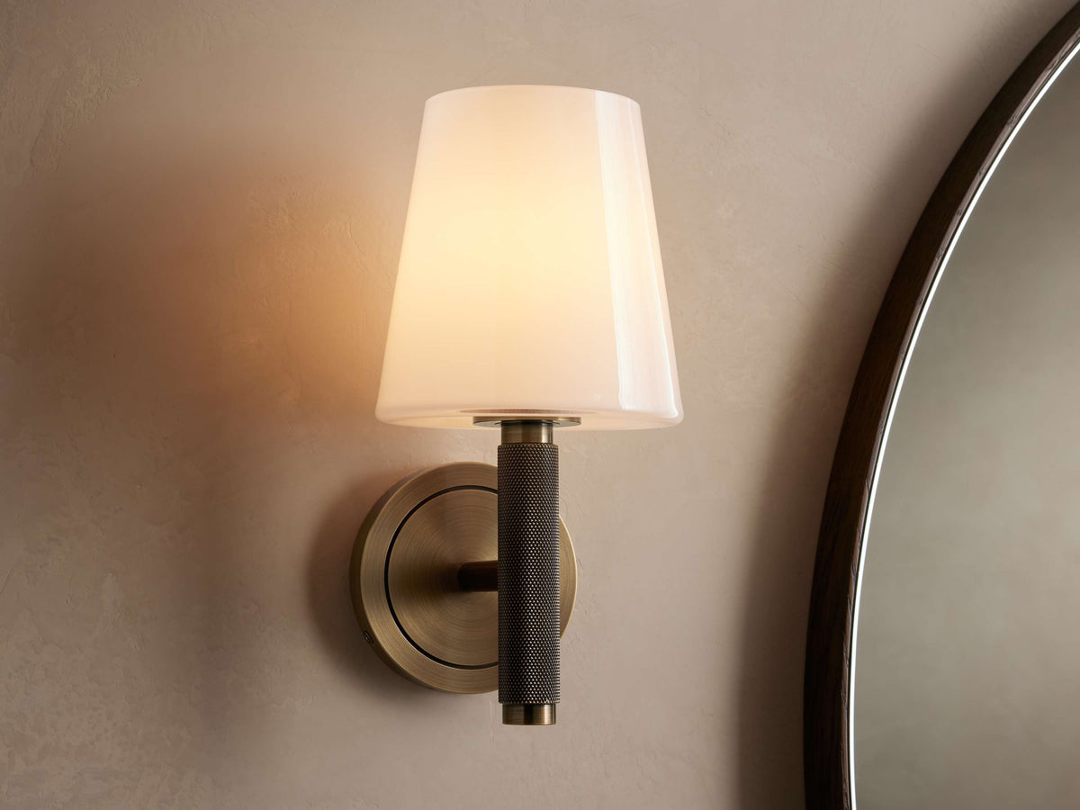 Monroe Wall Light, Hardwired Wall Sconce, detail 7