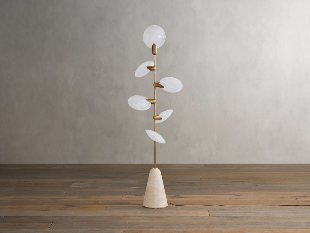 Lyla Floor Light, Floor Lamp, Dimensions 21.75"