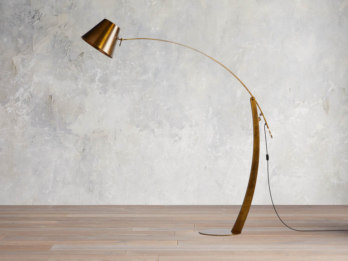 Arcadia Bronze Arc Floor Light, Floor Lamp, detail 3